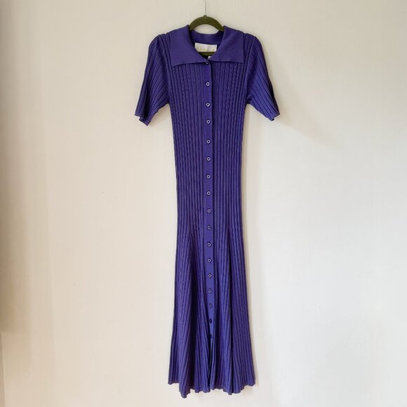 REMAIN by Birger Christensen Ella Ribbed-Knit Midi Dress - Picture 3 of 3